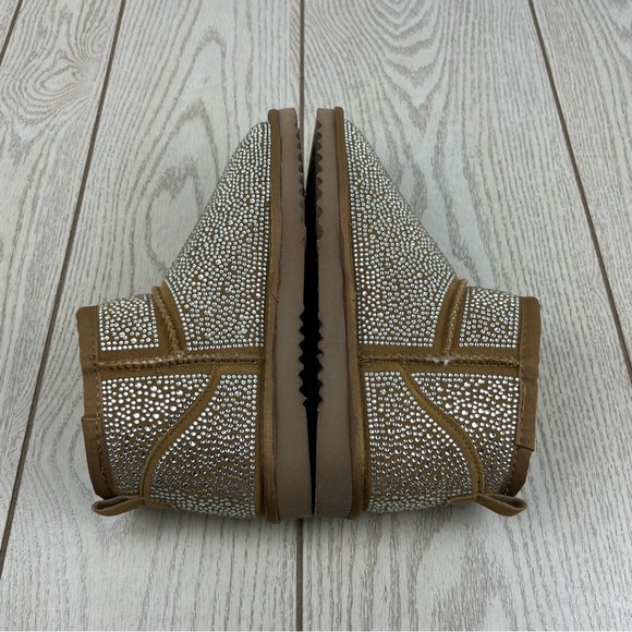I.N.C. International Concepts Ariee Mini Cold Weather Booties 8M Tan Bling $60 - Picture 4 of 8